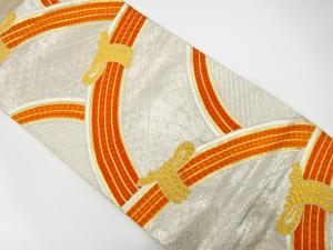 アンティーク　光悦垣模様織り出し袋帯（着用可）